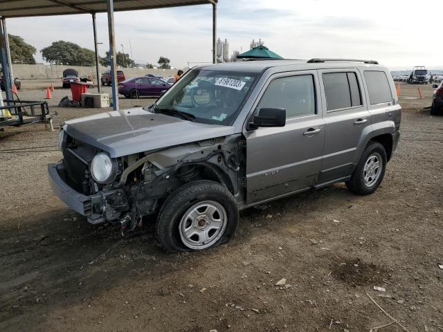 1C4NJRBB2DD274854 - 2013 JEEP PATRIOT SPORT GRAY photo 1