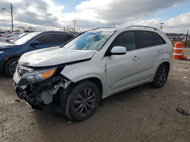 5XYKWDA24DG381396 - 2013 KIA SORENTO SX SILVER photo 1