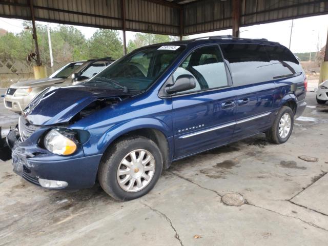 2C4GP54L41R250344 - 2001 CHRYSLER TOWN & COU LXI BLUE photo 1