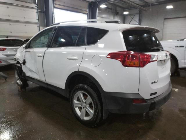 2T3RFREV5DW074773 - 2013 TOYOTA RAV4 XLE WHITE photo 2