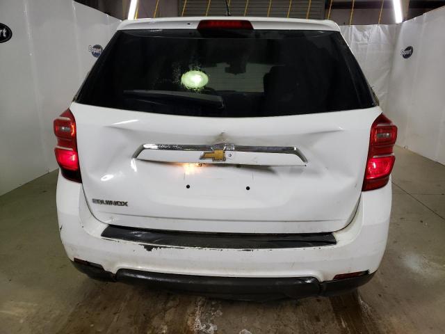 2GNALBEK8H1565170 - 2017 CHEVROLET EQUINOX LS WHITE photo 6