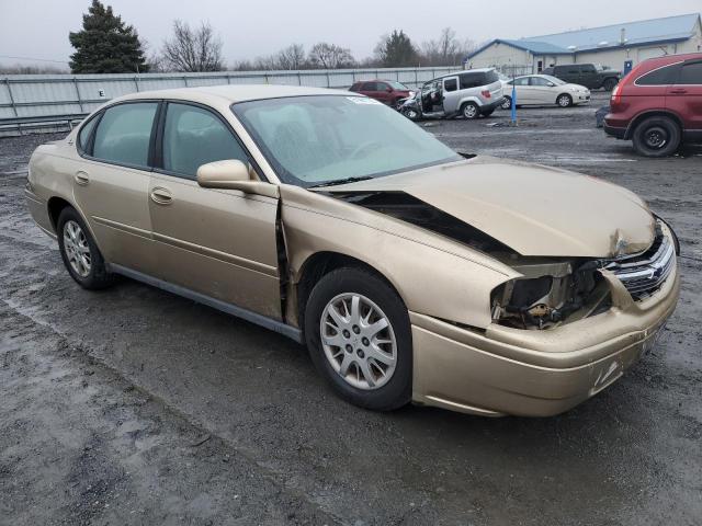 2G1WF55E349461630 - 2004 CHEVROLET IMPALA GOLD photo 4