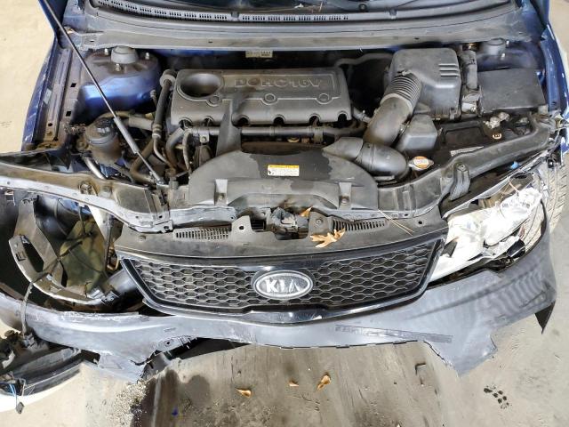 KNAFW6A3XA5206738 - 2010 KIA FORTE SX BLUE photo 11