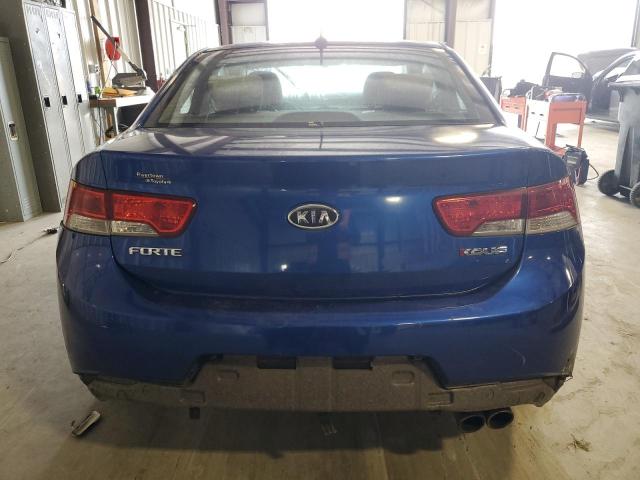 KNAFW6A3XA5206738 - 2010 KIA FORTE SX BLUE photo 6