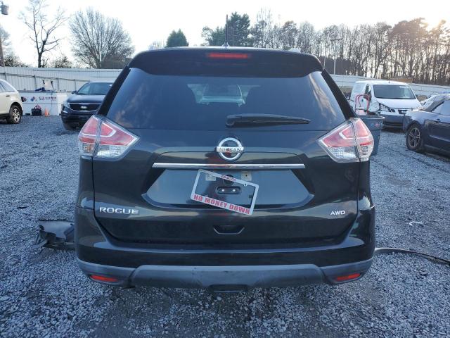 KNMAT2MV4GP729519 - 2016 NISSAN ROGUE S BLACK photo 6