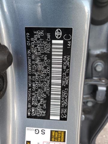 JTDEPRAEXLJ005110 - 2020 TOYOTA COROLLA LE Bleu photo 12