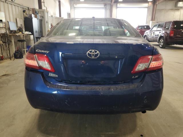 4T4BF3EK2BR160557 - 2011 TOYOTA CAMRY BASE BLUE photo 6