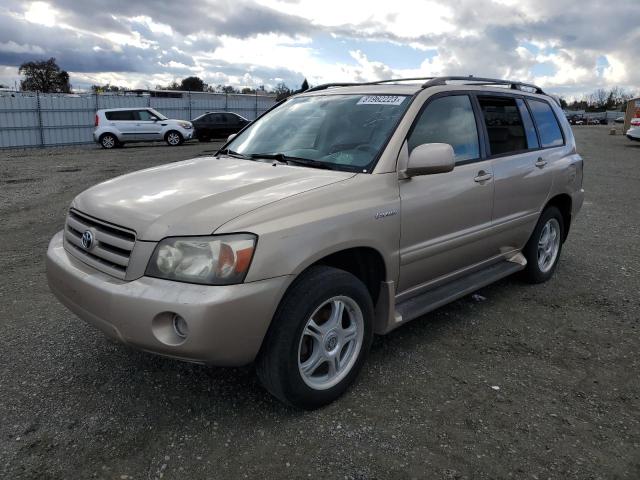 JTEEP21A840025301 - 2004 TOYOTA HIGHLANDER TAN photo 1