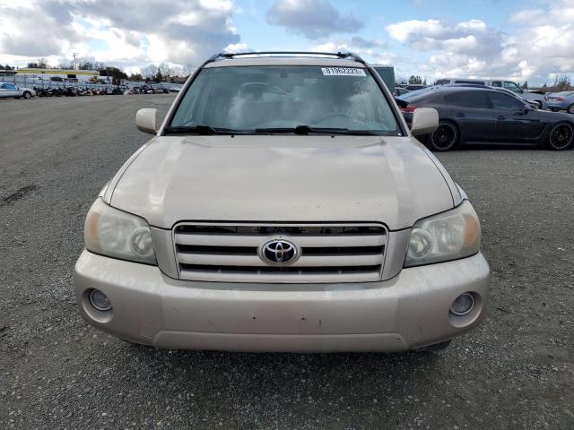 JTEEP21A840025301 - 2004 TOYOTA HIGHLANDER TAN photo 5