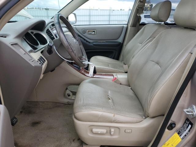 JTEEP21A840025301 - 2004 TOYOTA HIGHLANDER TAN photo 7