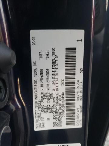 5TFNA5DB8PX084940 - 2023 TOYOTA TUNDRA CREWMAX PLATINUM 黑色 照片 12