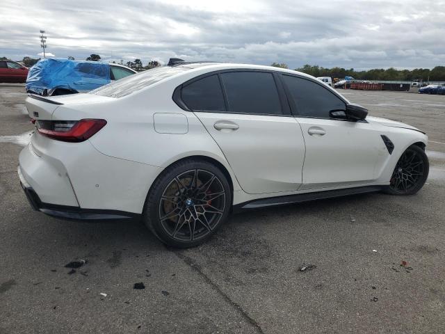 WBS43AY08NFL99871 - 2022 BMW M3 COMPETITION WHITE photo 3