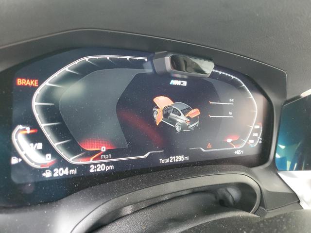 WBS43AY08NFL99871 - 2022 BMW M3 COMPETITION WHITE photo 9