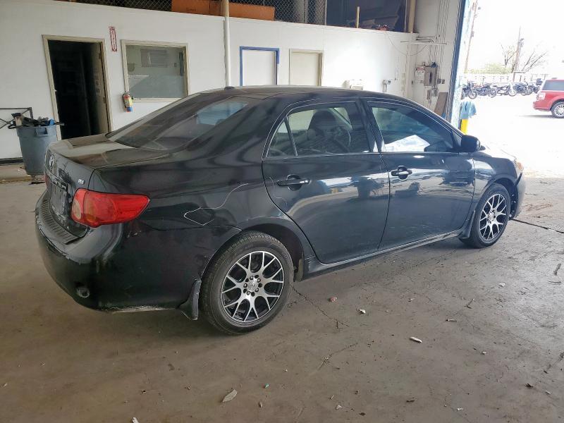 1NXBU4EE8AZ245059 - 2010 TOYOTA COROLLA BASE BLACK photo 3