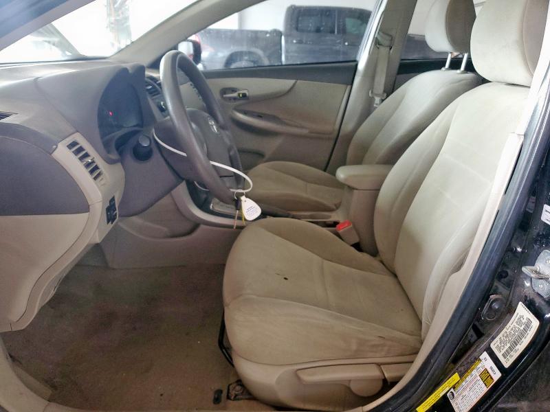 1NXBU4EE8AZ245059 - 2010 TOYOTA COROLLA BASE BLACK photo 7