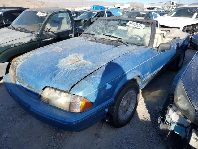 1FACP44E3NF164861 - 1992 FORD MUSTANG LX BLUE photo 1