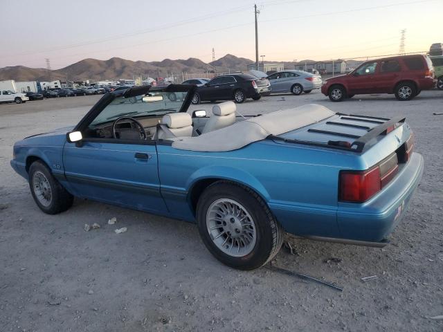 1FACP44E3NF164861 - 1992 FORD MUSTANG LX BLUE photo 2