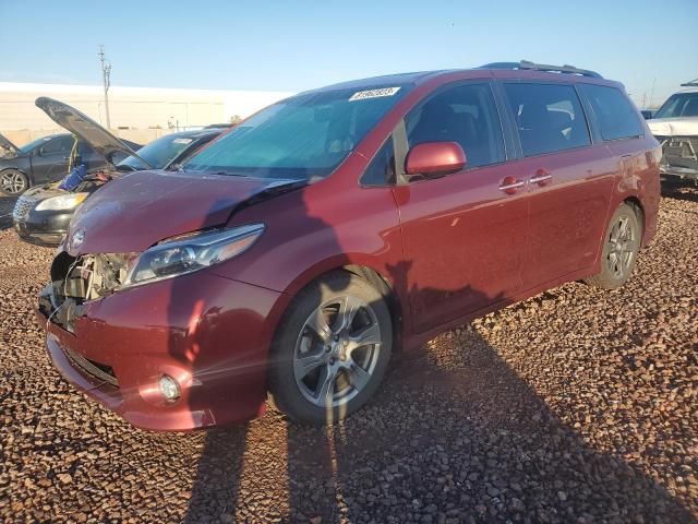 5TDXZ3DC6HS866062 - 2017 TOYOTA SIENNA SE BURGUNDY photo 1