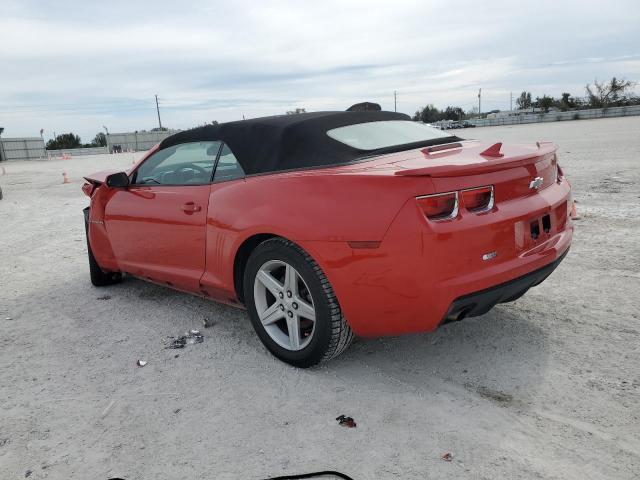 2G1FB3D33C9168759 - 2012 CHEVROLET CAMARO LT RED photo 2