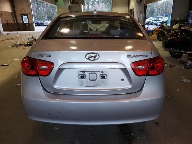 KMHDU46D09U653498 - 2009 HYUNDAI ELANTRA GLS SILVER photo 6