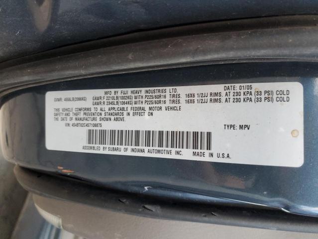 4S4BT62C457106875 - 2005 SUBARU BAJA SPORT BLUE photo 12