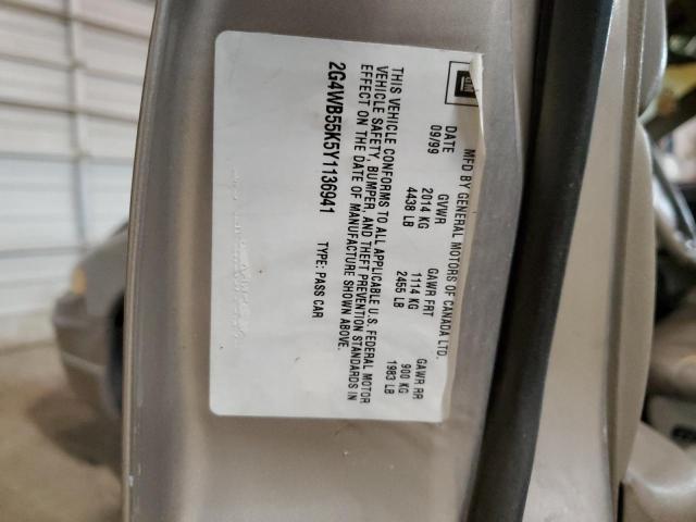 2G4WB55K5Y1136941 - 2000 BUICK REGAL LS 金色 照片 13