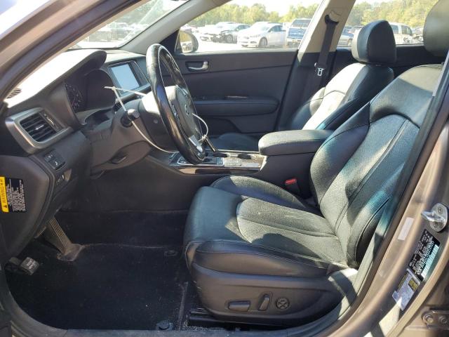 5XXGU4L38GG107337 - 2016 KIA OPTIMA EX GRAY photo 7