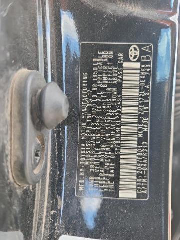 5YFBURHEXHP703494 - 2017 TOYOTA COROLLA L BLACK photo 12