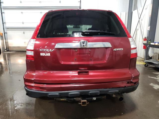 5J6RE4H54AL016678 - 2010 HONDA CR-V EX BURGUNDY photo 6