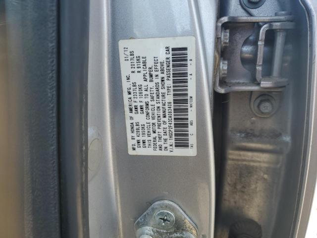 1HGCP2F43CA083406 - 2012 HONDA ACCORD LXP ვერცხლისფერი ფოტო 13