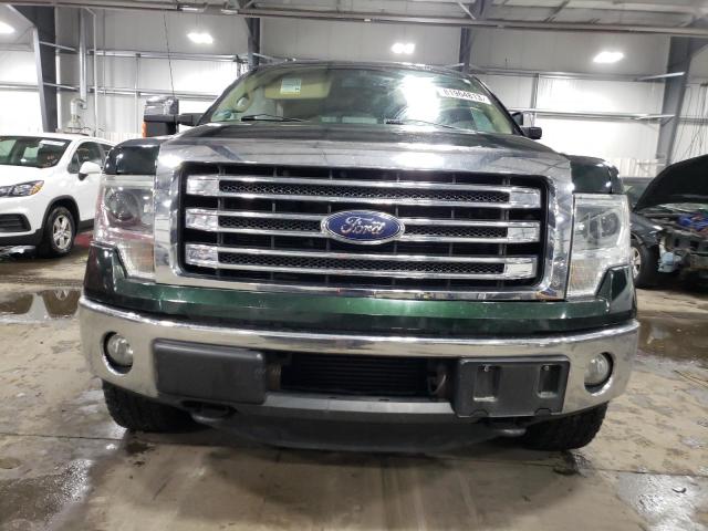 1FTFW1ET9DFB10033 - 2013 FORD F150 SUPERCREW GREEN photo 5