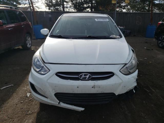 KMHCT5AE3FU208222 - 2015 HYUNDAI ACCENT GS WHITE photo 5