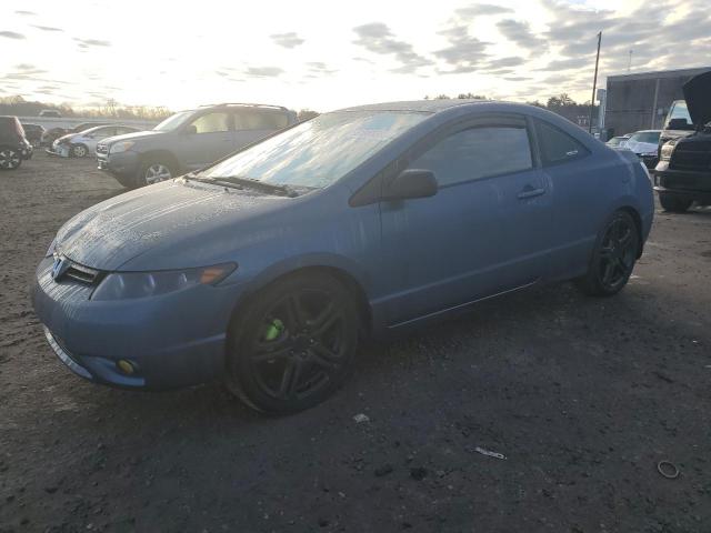 2HGFG11687H546132 - 2007 HONDA CIVIC LX BLUE photo 1