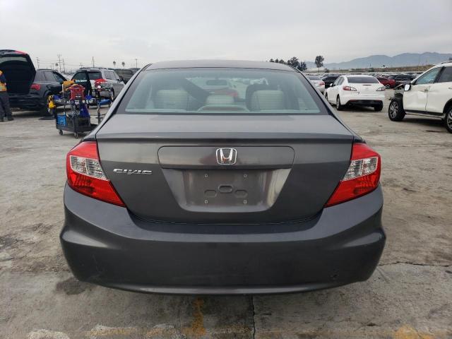 19XFB2F50CE309482 - 2012 HONDA CIVIC LX GRAY photo 6