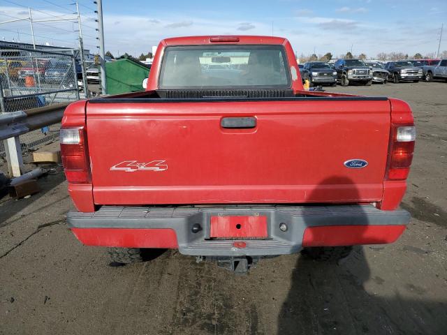 1FTZR11U94TA06825 - 2004 FORD RANGER RED photo 6