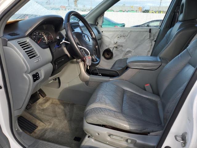 2HKYF18554H539701 - 2004 HONDA PILOT EXL WHITE photo 7