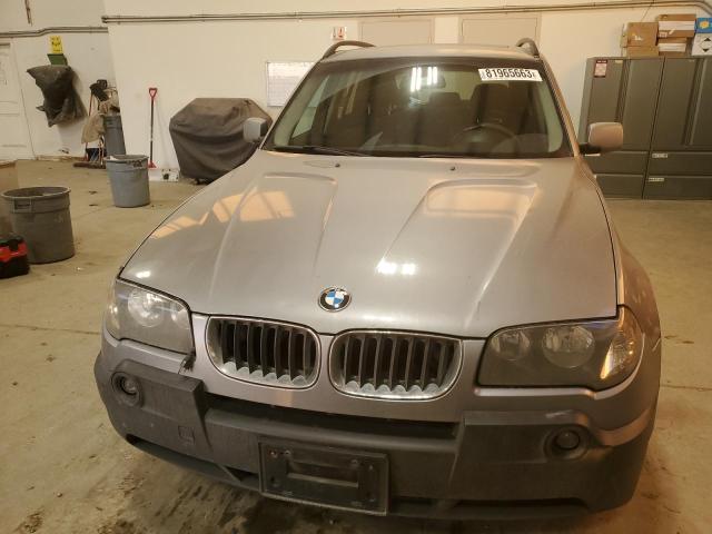 WBXPA73406WC53513 - 2006 BMW X3 2.5I GRAY photo 5