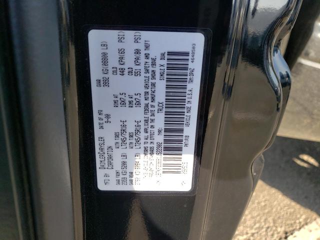 1B7KF23691J522902 - 2001 DODGE RAM 2500 BLACK photo 12