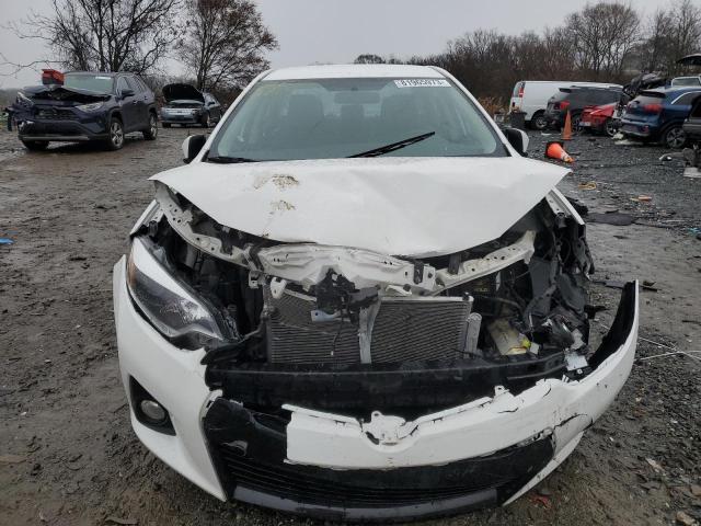 2T1BURHEXEC003888 - 2014 TOYOTA COROLLA L WHITE photo 5