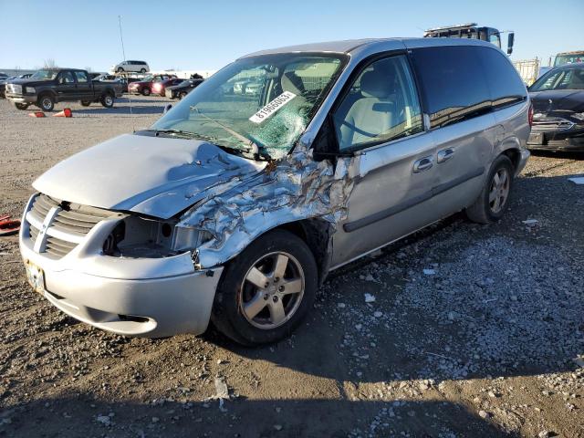 1D4GP45R67B158370 - 2007 DODGE CARAVAN SXT SILVER photo 1