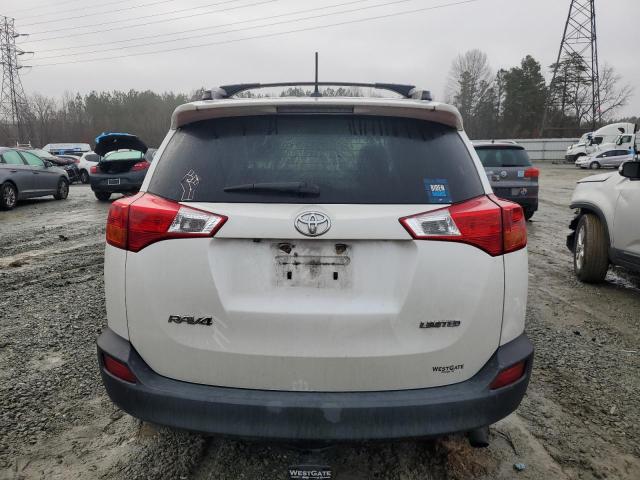 2T3YFREV3DW024319 - 2013 TOYOTA RAV4 LIMITED WHITE photo 6