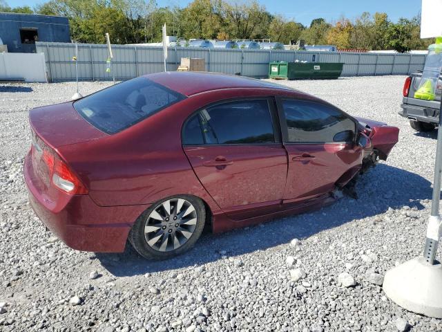 19XFA168X9E010596 - 2009 HONDA CIVIC EX MAROON photo 3