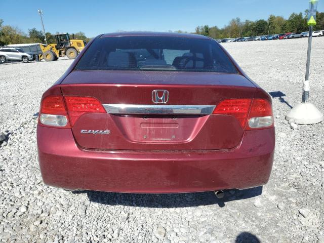 19XFA168X9E010596 - 2009 HONDA CIVIC EX MAROON photo 6