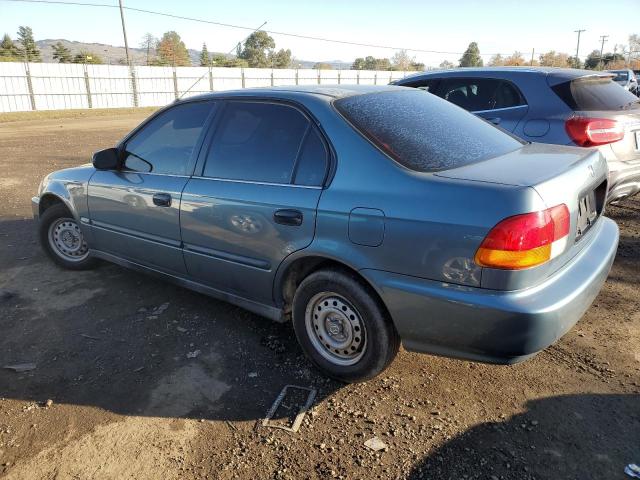 1HGEJ6524TL041235 - 1996 HONDA CIVIC DX BLUE photo 2