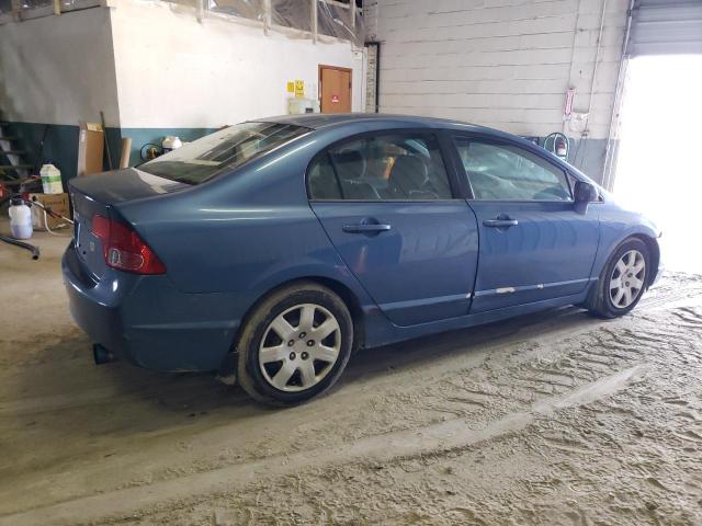 1HGFA165X8L109657 - 2008 HONDA CIVIC LX BLUE photo 3