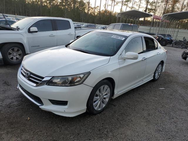 1HGCR3F82EA032906 - 2014 HONDA ACCORD EXL WHITE photo 1