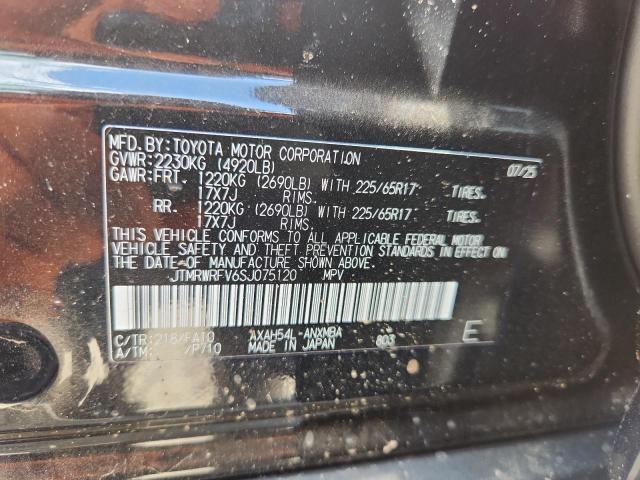 JTMRWRFV6SJ075120 - 2025 TOYOTA RAV4 XLE BLACK photo 14