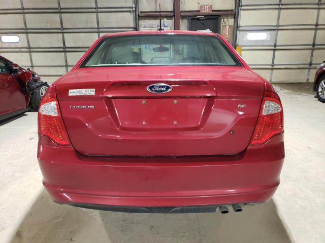 3FAHP0HAXCR373570 - 2012 FORD FUSION SE RED photo 6