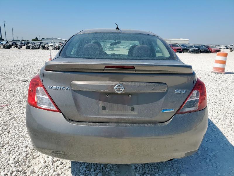 3N1CN7AP9DL847968 - 2013 NISSAN VERSA S GRAY photo 6