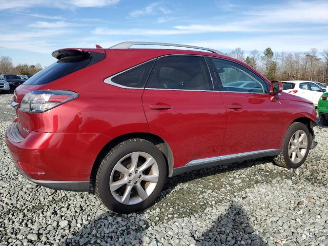 2T2BK1BA8AC016609 - 2010 LEXUS RX 350 RED photo 3